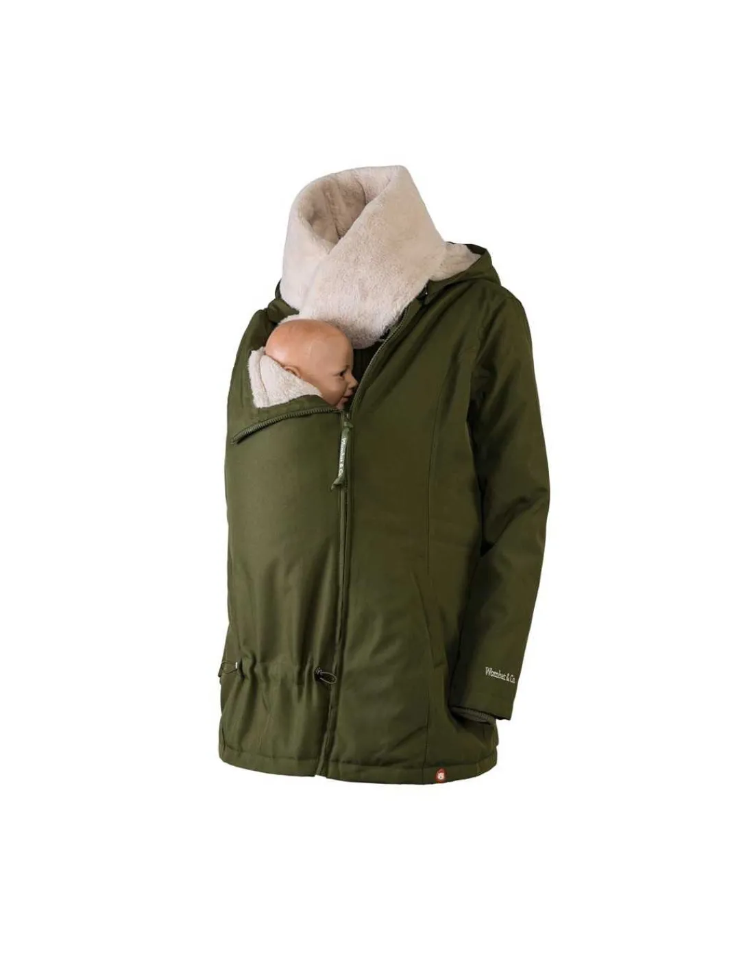 Wombat & Co London Abrigo de Porteo y Premamá Wallaby Verde y Beige