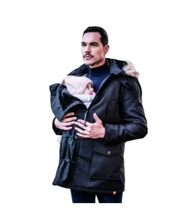 Wombat & Co London Abrigo Porteo Hombre Bandicoot Negro