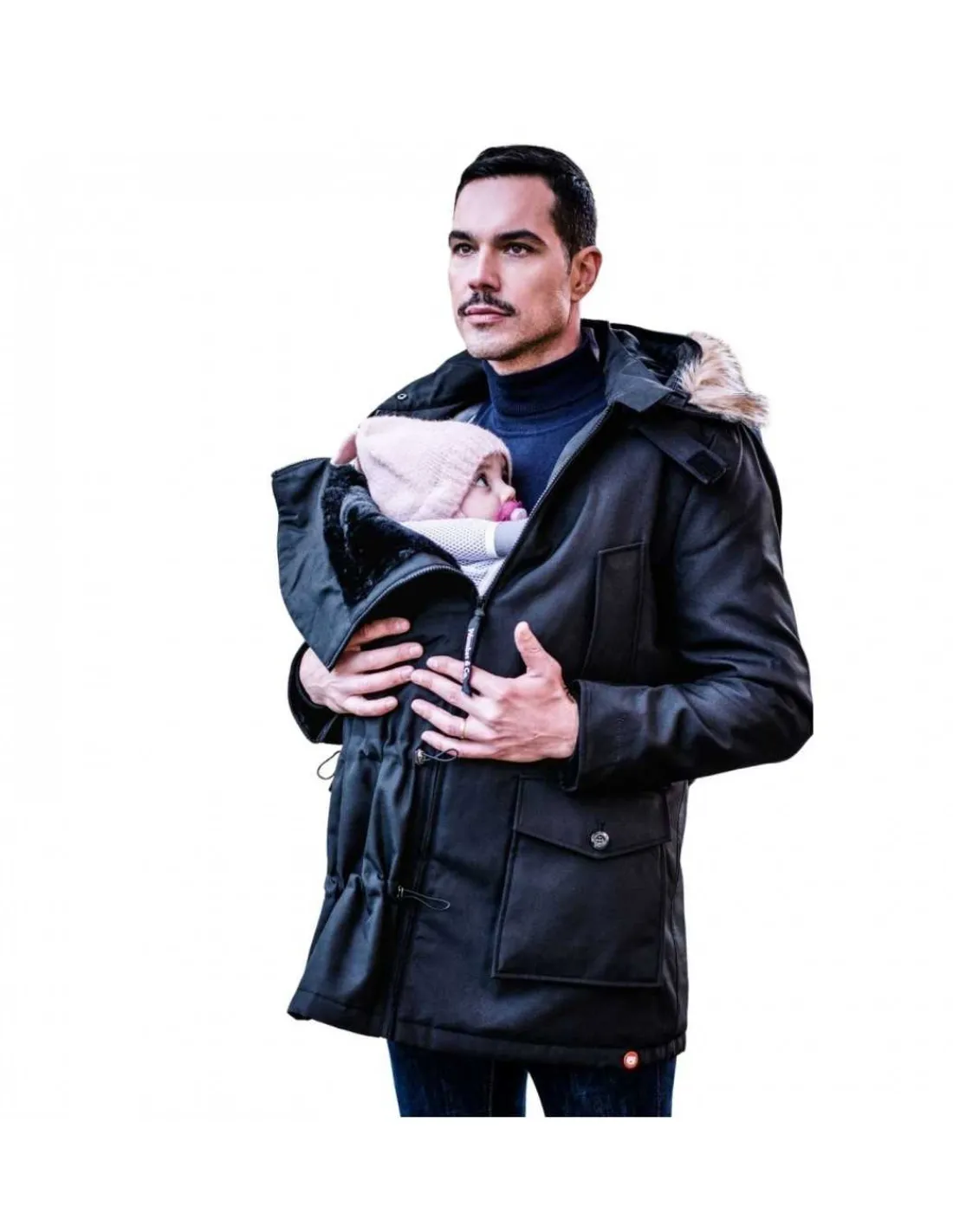 Wombat & Co London Abrigo Porteo Hombre Bandicoot Negro