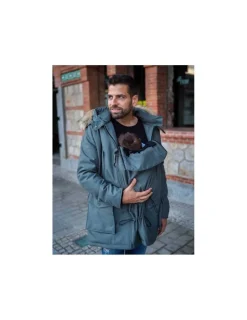Wombat & Co London Abrigo Porteo Hombre Bandicoot Gris