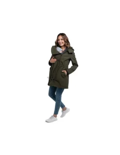 Wombat & Co London Abrigo porteo y premamá Wombat Shell Verde