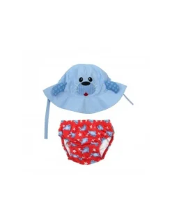 Zoocchini Bañador Pañal Bebe y Gorro UV Foca de
