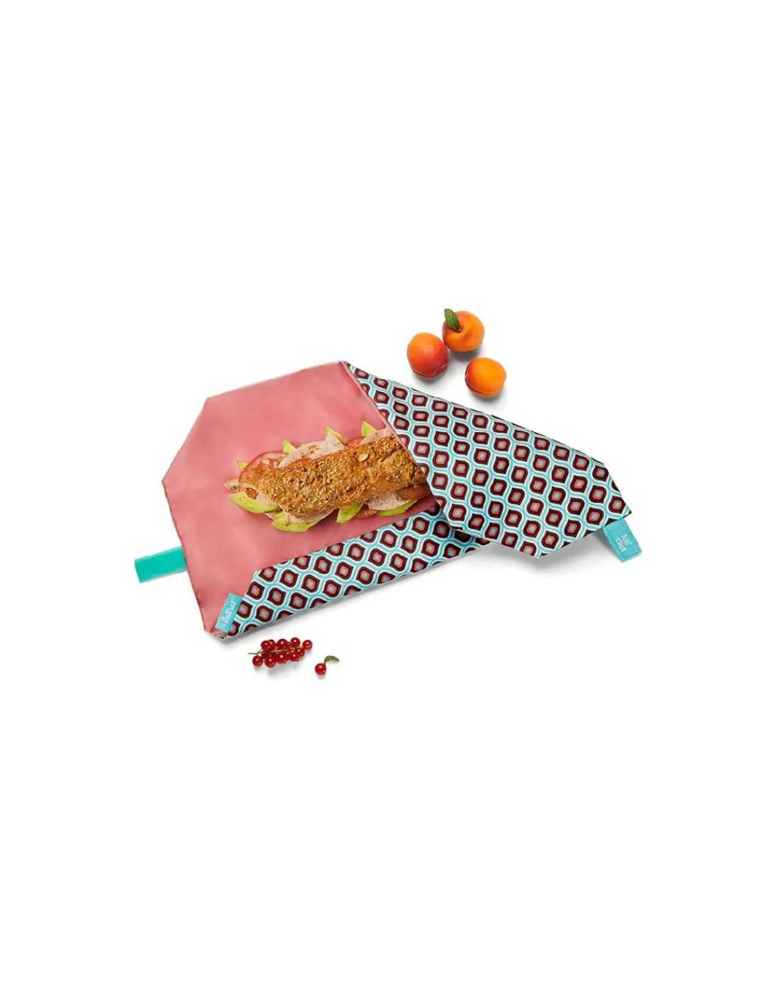 Roll Eat Boc'n'Roll Vintage Drop - Porta Bocadillos y Snacks Reutilizable de Roll'eat
