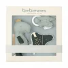 Bimbidreams Caja regalo Jurasic | Pack de 3 Peluches Sonajero de