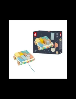 Janod Carrito con Cubos para Pasear de
