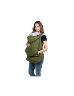 Wombat & Co London Cobertor porteo invierno Wombat Verde y Beige