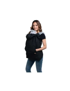 Wombat & Co London Cobertor porteo invierno Wombat Negro y Gris