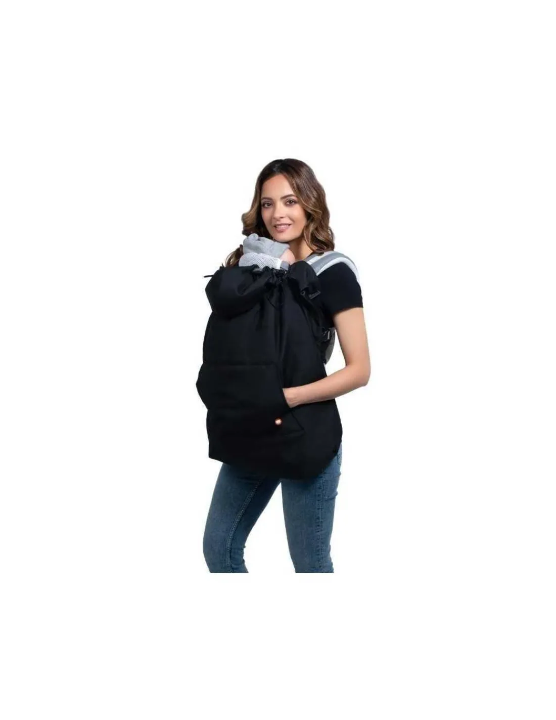 Wombat & Co London Cobertor porteo invierno Wombat Negro y Gris