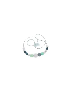 Bebe-llo Collar de Lactancia en silicona, madera y ganchillo Altair de