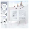 Alondra Cuna colecho blanca 4 en 1 NEXO 60x120cm de