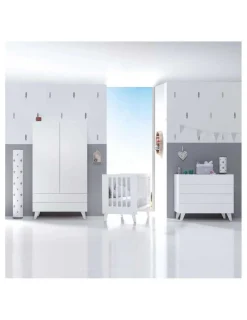 Alondra Cuna colecho blanca 4 en 1 NEXO 60x120cm de