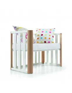COTINFANT Cuna Colecho Doco Sleeping Blanca y Madera 120 x 60 cm
