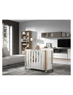 COTINFANT Cuna Colecho Doco Sleeping Blanca y Madera 120 x 60 cm