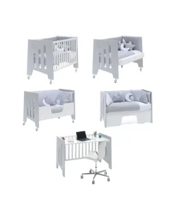 Alondra Cuna Colecho Evolutiva OMNI Grey 60x120cm de