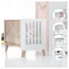 Alondra Cuna colecho madera y blanco 4 en 1 NEXOR 60x120cm de