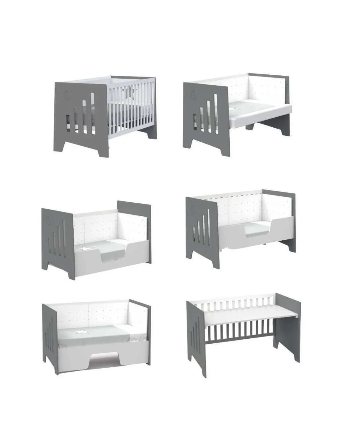 Alondra Cuna Colecho y Montessori OMNI XL Marengo 70x140cm de