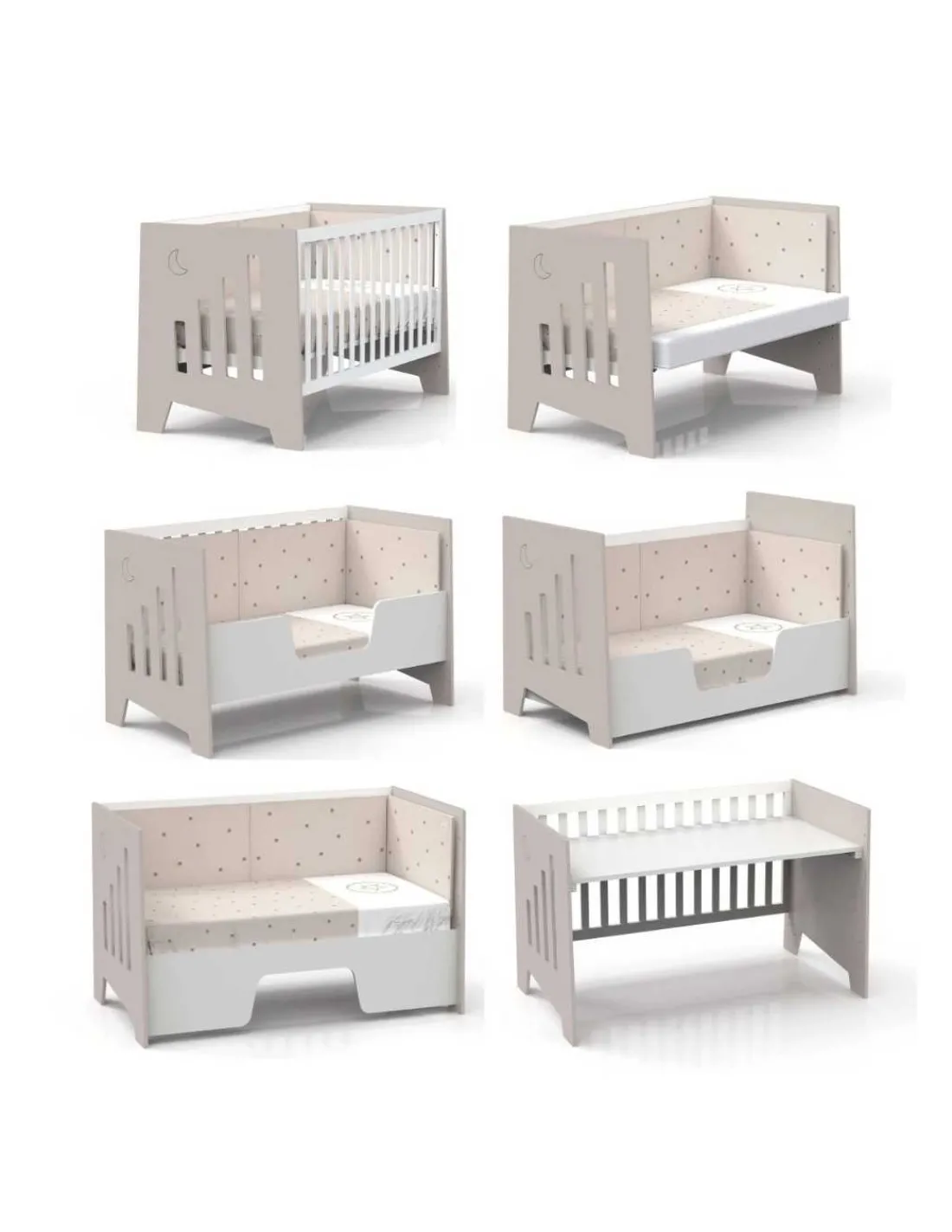 Alondra Cuna Colecho y Montessori OMNI XL Beige 70x140cm de
