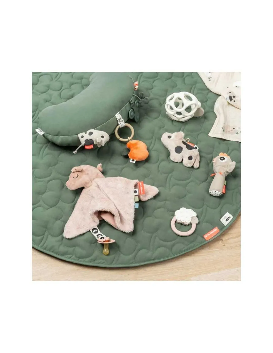 DONE BY DEER Dou dou Comfort blanket - Pigee - Powder de -
