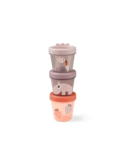 DONE BY DEER Envase porta snacks 3 pack de