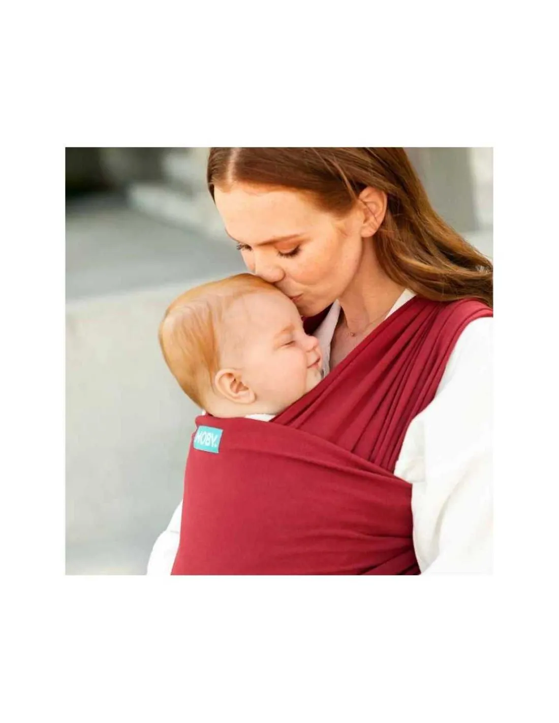 Moby Fular Portabebés Elástico Wrap Classic Ruby