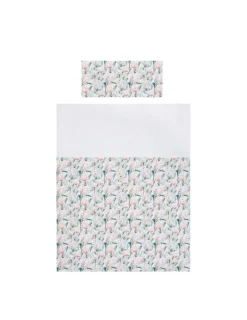 Bimbidreams Funda nórdica + Funda de Almohada 120x150 Flamingo