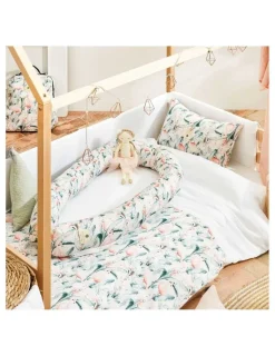 Bimbidreams Funda nórdica + Funda de Almohada 120x150 Flamingo