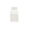 Bimbidreams Funda nórdica + Funda de Almohada 120x150 Moby Blanco