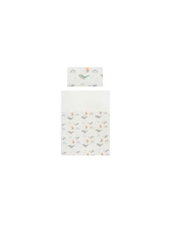 Bimbidreams Funda nórdica + Funda de Almohada 120x150 Moby Blanco