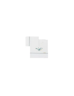 Bimbidreams Juego Sábanas Algodón 3 Piezas Moby Blanco de