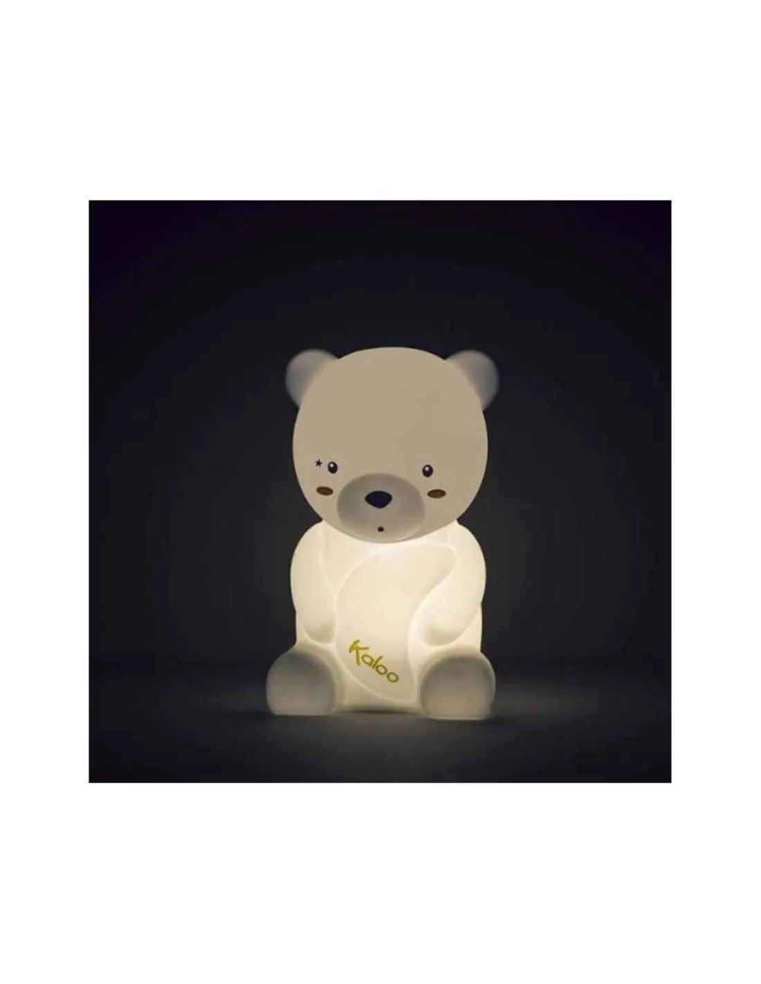 Kaloo Lampara LED blandita de silicona Osito de