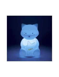 Kaloo Lampara LED blandita de silicona Mapache de
