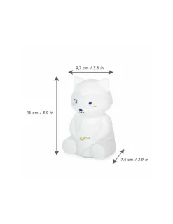 Kaloo Lampara LED blandita de silicona Mapache de