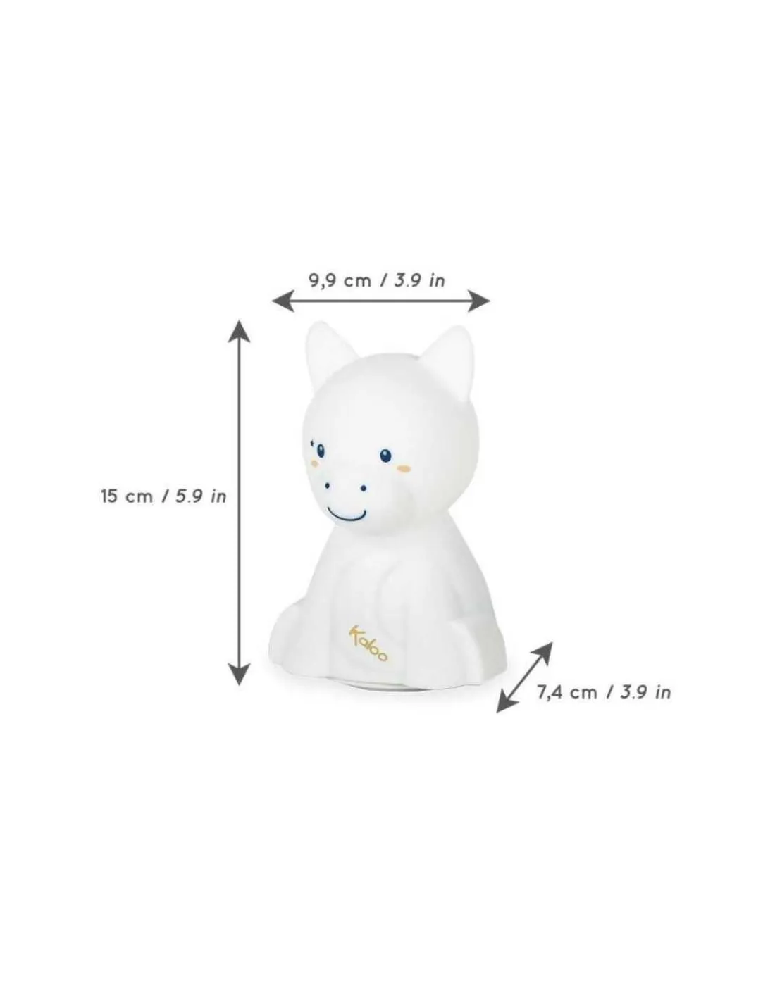 Kaloo Lampara LED blandita de silicona Burrito de