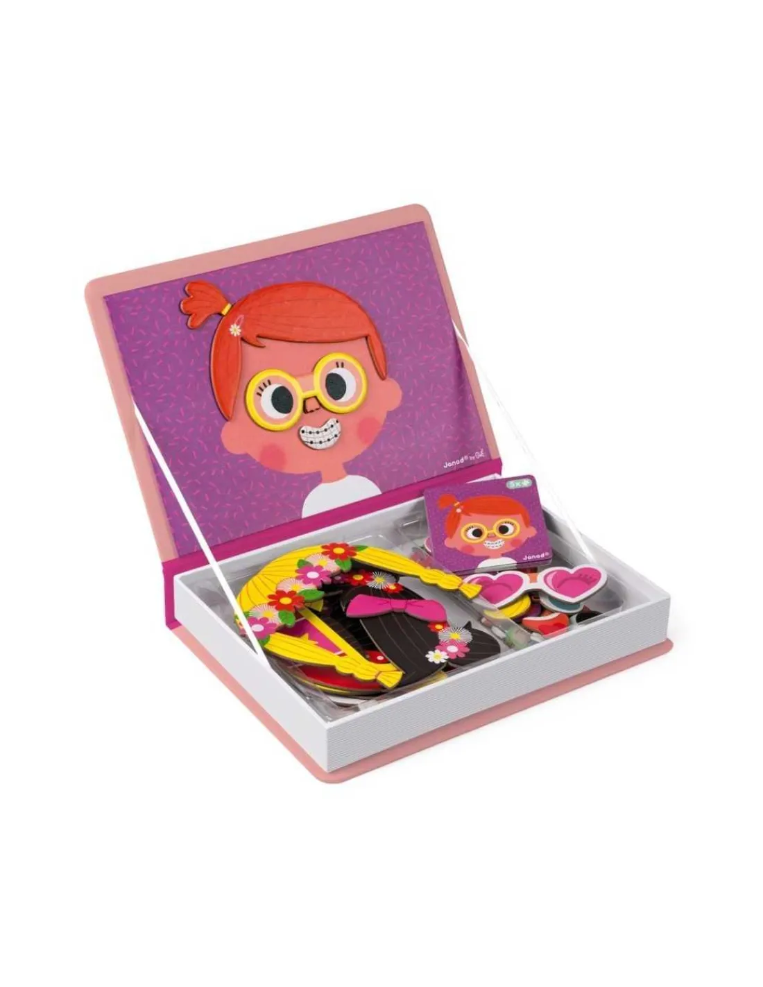 Janod Magneti'book Caras Locas chicas de