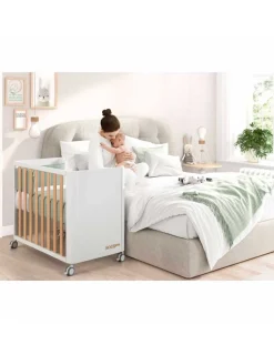 COTINFANT Minicuna colecho DOCO Sleeping Style blanca y madera