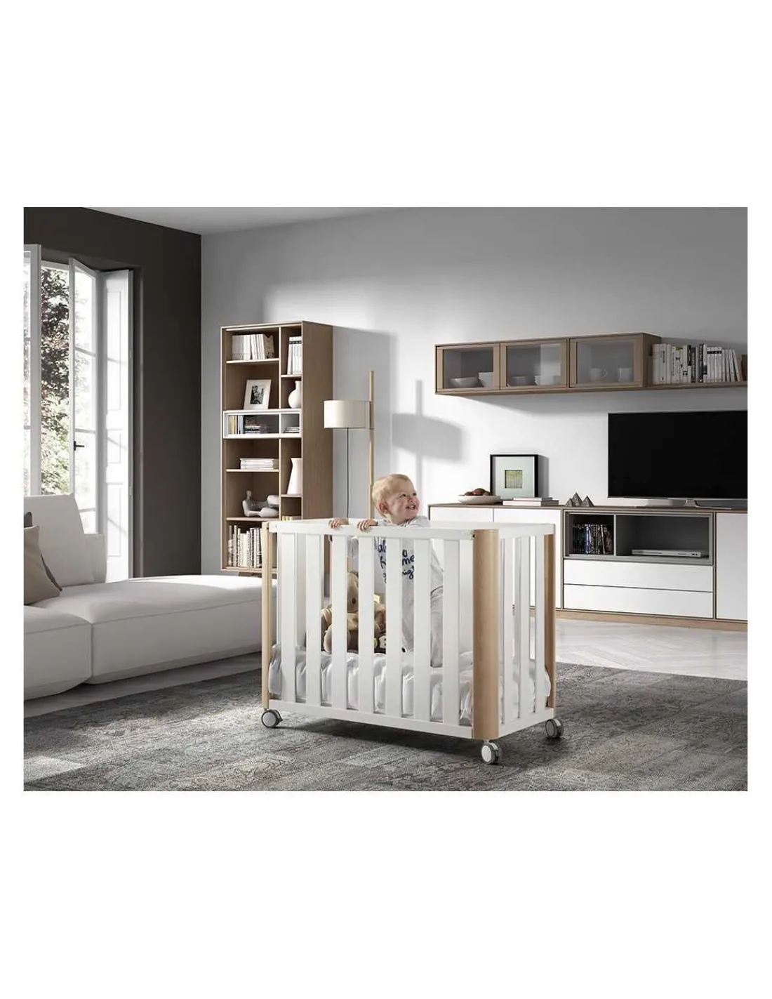 COTINFANT Minicuna colecho DOCO Sleeping blanca y madera