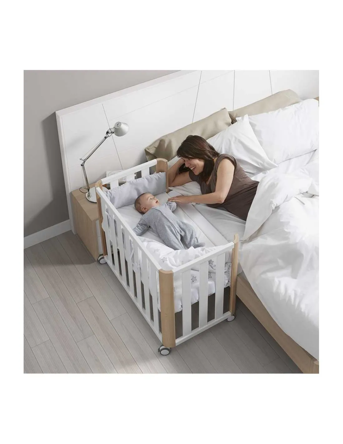 COTINFANT Minicuna colecho DOCO Sleeping blanca y madera