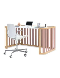Alondra Minicuna Colecho evolutiva CREA PLUS TRE (4 en 1) Madera/Rosa de