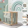 Alondra Minicuna Colecho evolutiva CREA PLUS TRE (4 en 1) Madera/Verde de