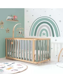 Alondra Minicuna Colecho evolutiva CREA PLUS TRE (4 en 1) Madera/Verde de