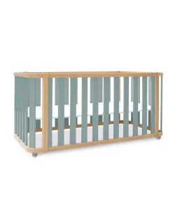 Alondra Minicuna Colecho evolutiva CREA PLUS TRE (4 en 1) Madera/Verde de