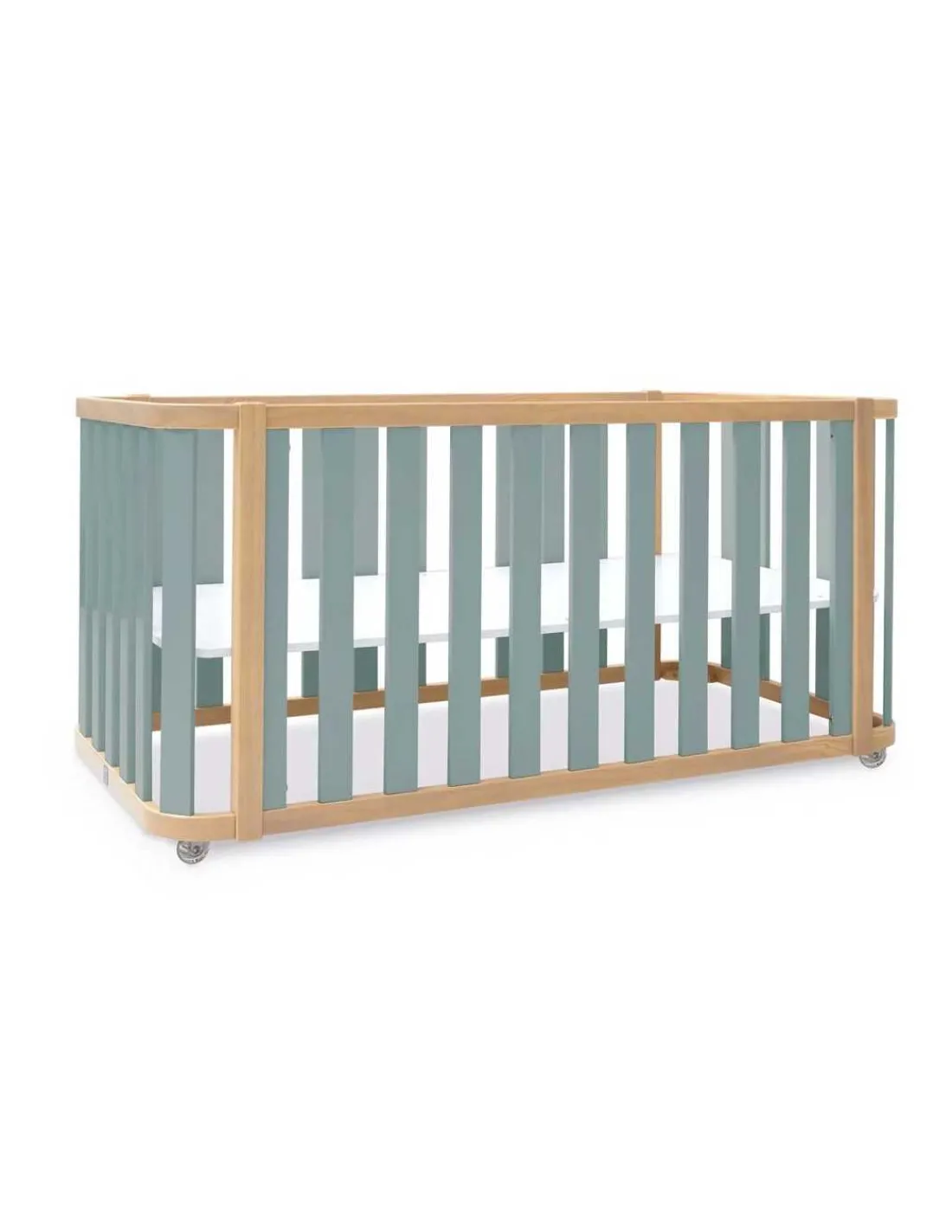 Alondra Minicuna Colecho evolutiva CREA PLUS TRE (4 en 1) Madera/Verde de