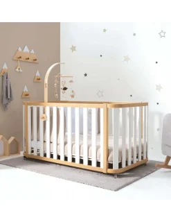 Alondra Minicuna Colecho evolutiva CREA PLUS TRE (4 en 1) Madera/Blanco de