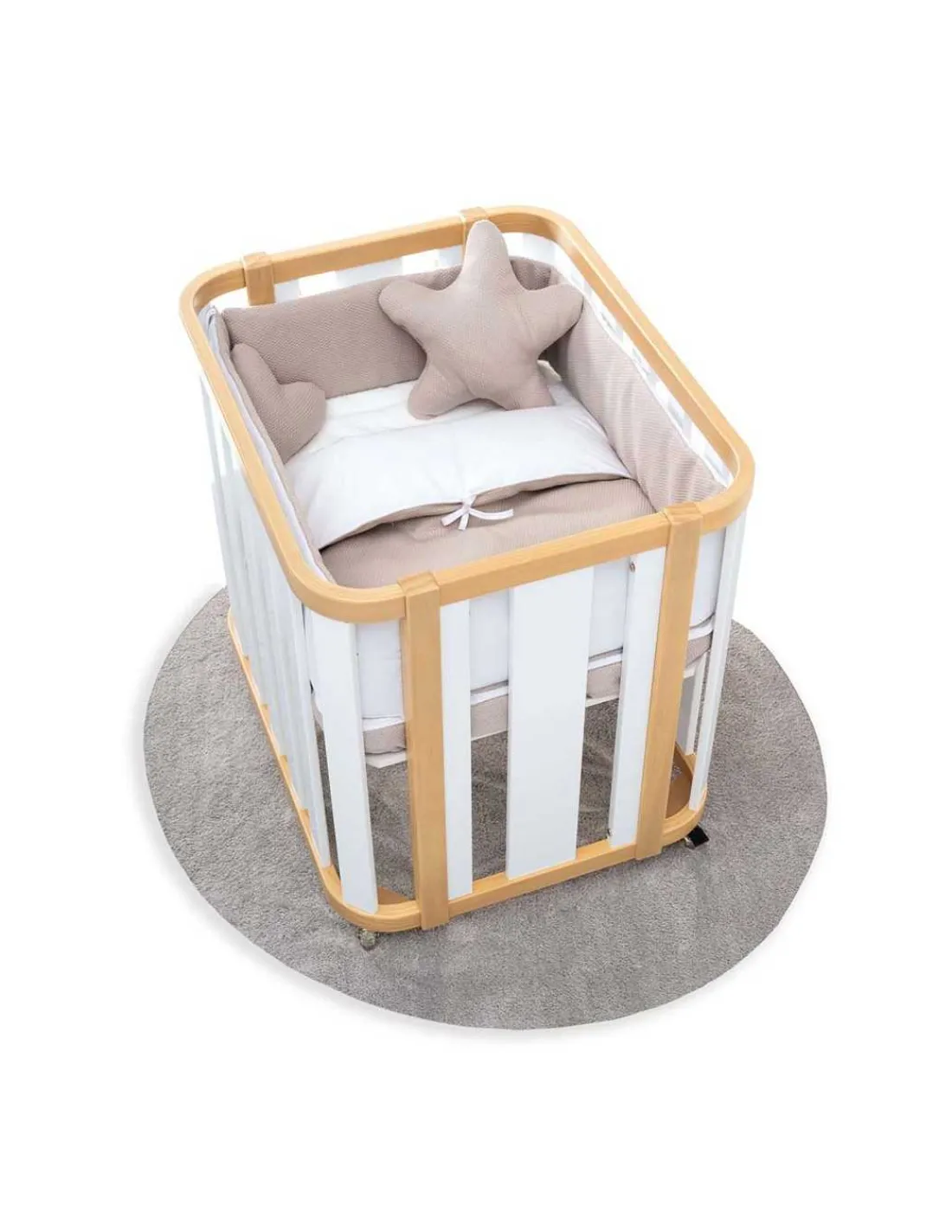 Alondra Minicuna Colecho evolutiva CREA PLUS TRE (4 en 1) Madera/Blanco de