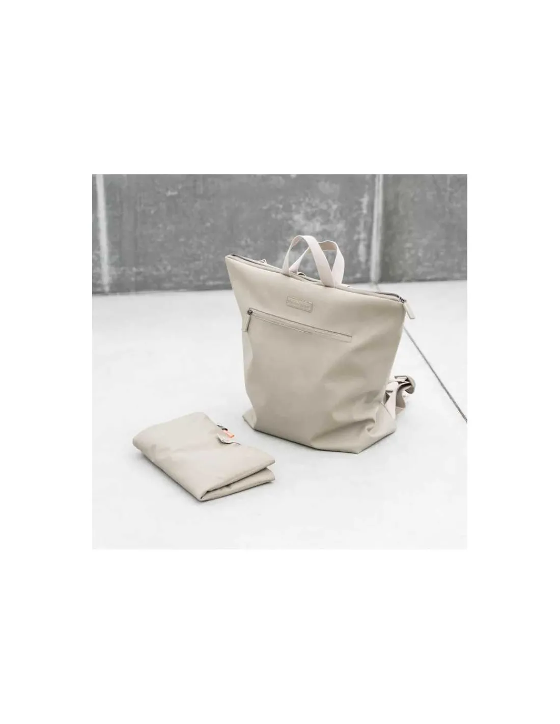 DONE BY DEER Mochila cambiador Beige de
