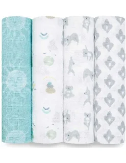 Aden Anais Muselina de Algodón Now + Zen de | Pack de 4