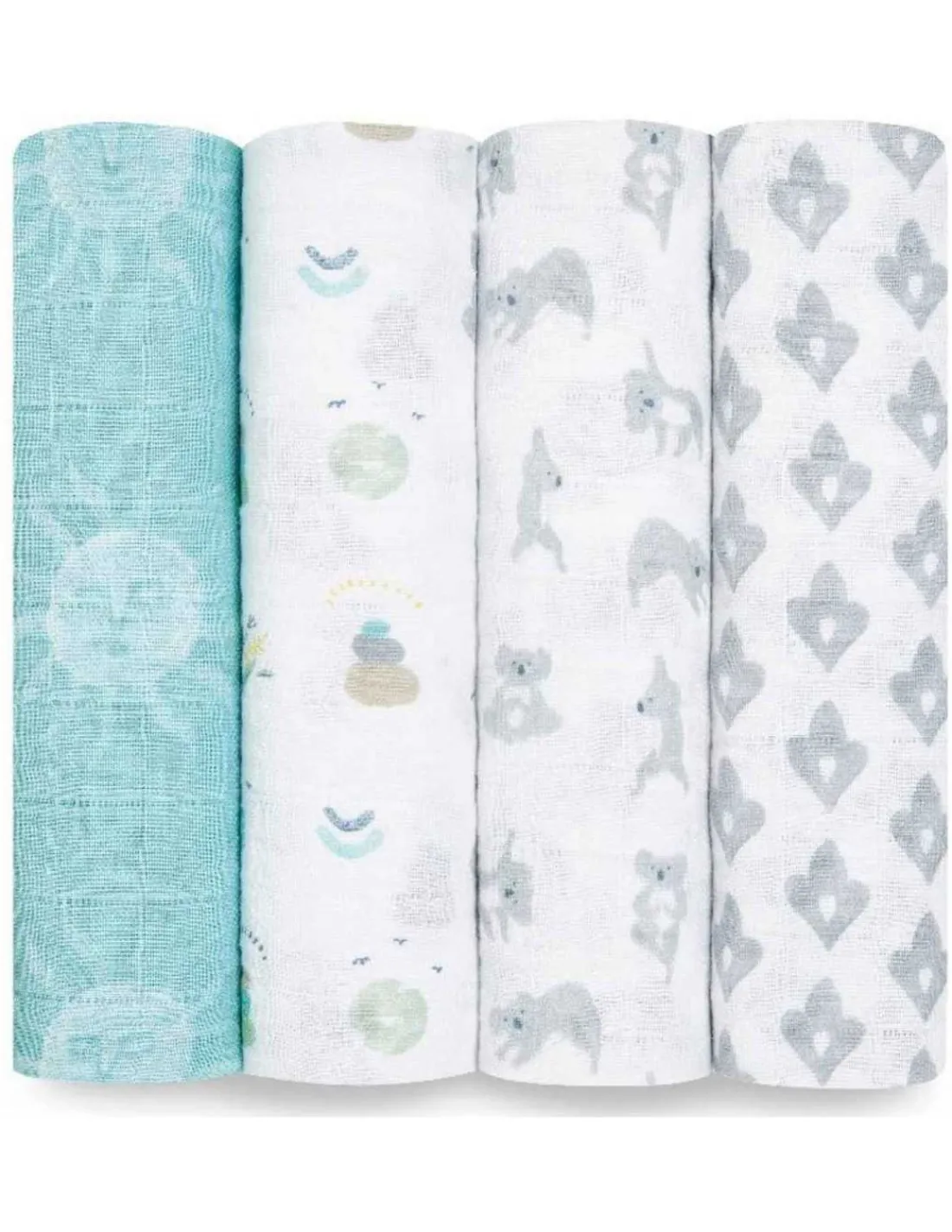Aden Anais Muselina de Algodón Now + Zen de | Pack de 4