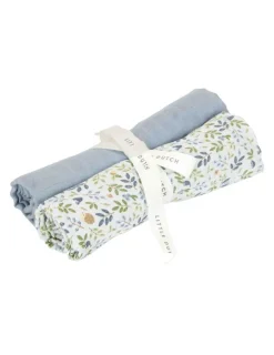 Little Dutch Muselina 70x70 cm Forest Adventure Azul Denim