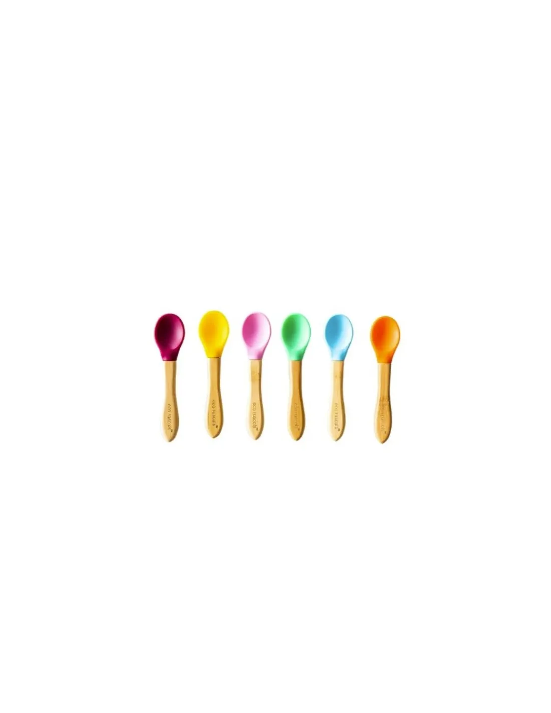 Eco Rascals Pack 3 Cucharas Bamboo Rosa-Verde-Amarillo de Eco Rascals