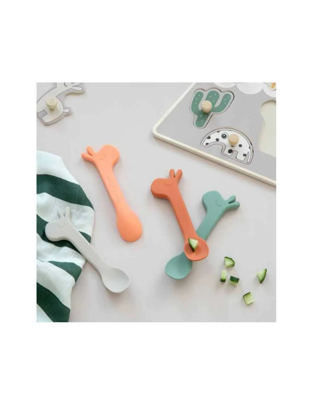 DONE BY DEER Pack 2 cucharas Lalee Verde de